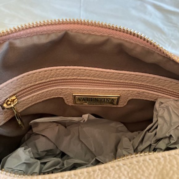 Valentina Blush Leather Bucket Handbag - Picture 7 of 13